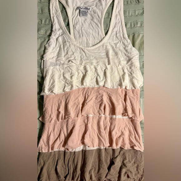 Rachael & Chloe Tops - Rachael & Chloe Ruffled Tiered Tank Top